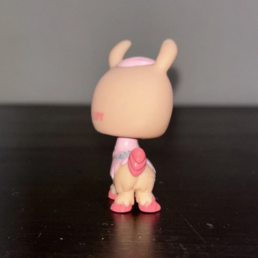 Peach and Pink Llama Tan #198 G7 Teal Diamond Eyes Littlest Pet Shop Gen 7 LPS